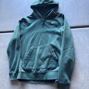 Reebok Classic Green Logo Hoodie Sweatshirt Men